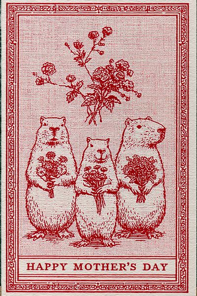 Happy Mother’s Day Bears Typography Print.