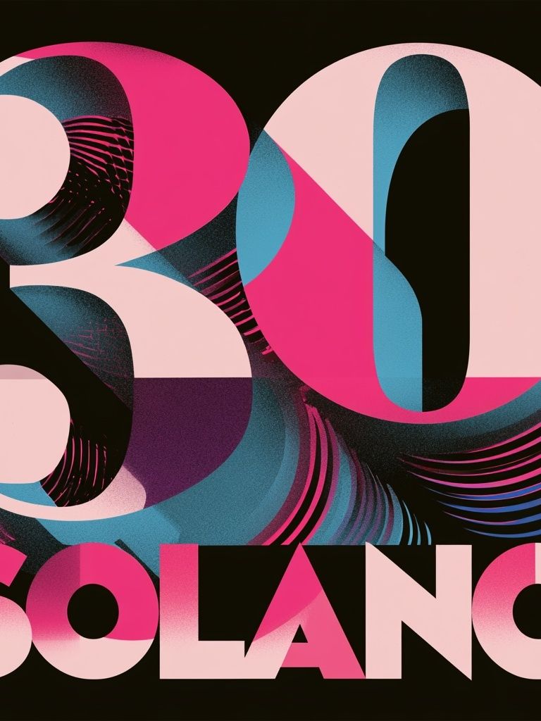 30 Solano Typography Poster. poster — typography art