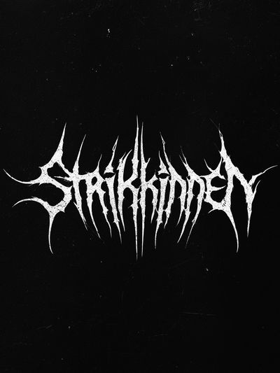 Strakhinney Black Metal Typography Poster.