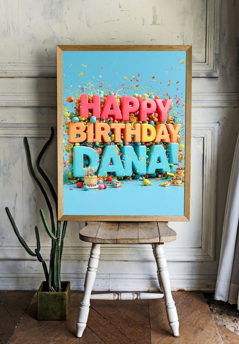 Letter A Typography Poster. room preview