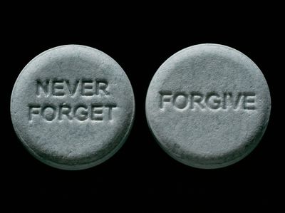 Never Forget Pill Typography Poster. poster
