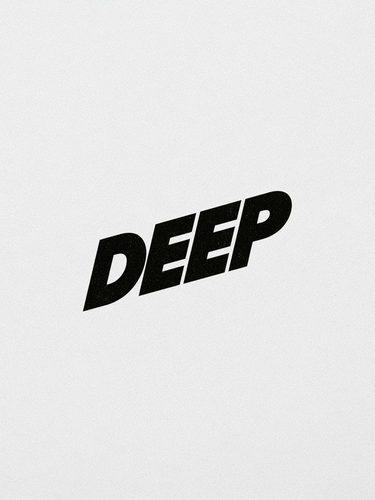 Deep Typography Poster. poster detail