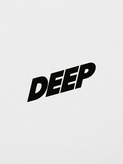 Deep Typography Poster.