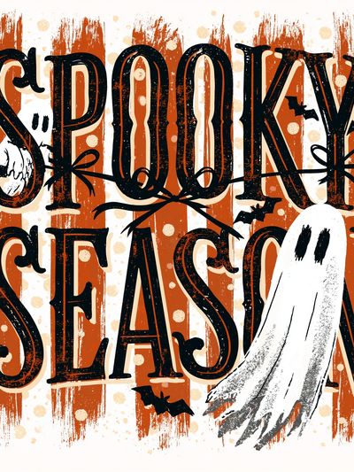Spooky Season Typography Poster.