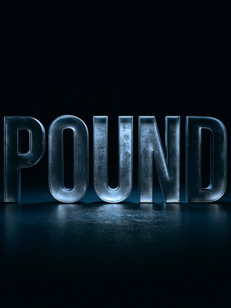 Pound Typography Poster. poster detail