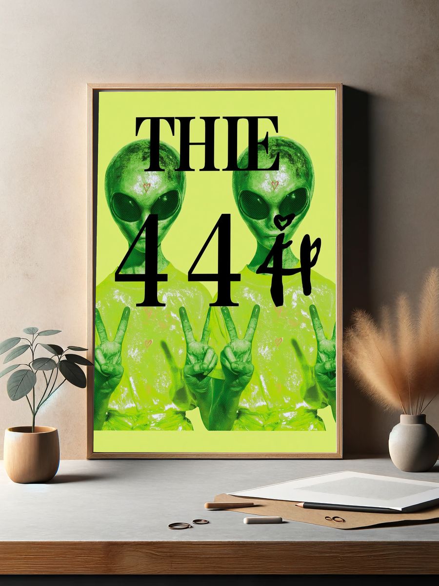 Alien 44 Typography Poster. — room view 2