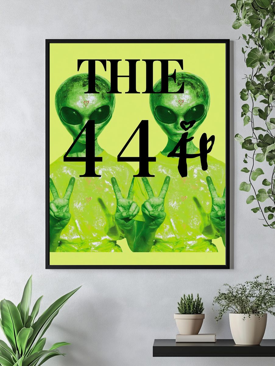 Alien 44 Typography Poster. — room view 4