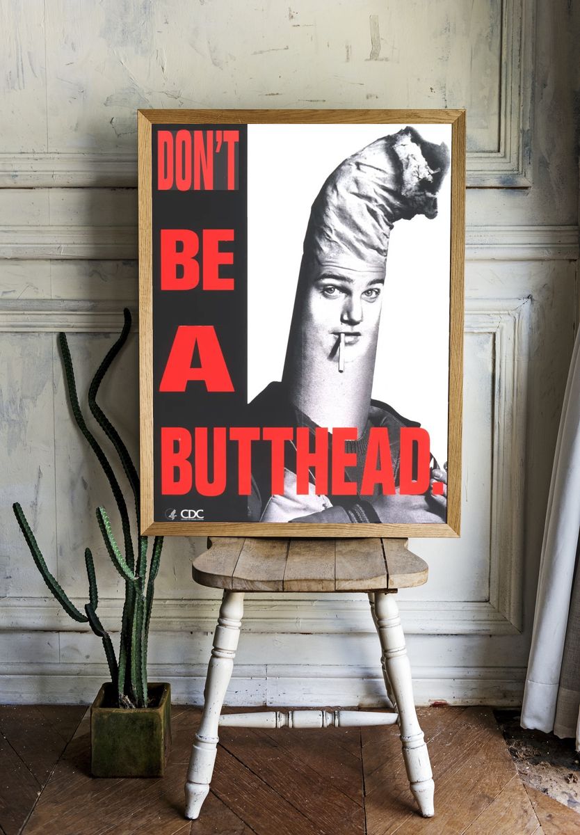 Don't be butthead. photograph person. room preview