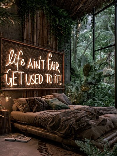 Jungle Bedroom Quote Typography Poster.