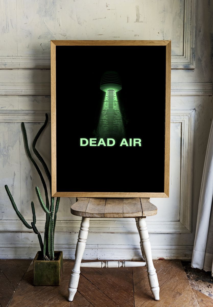 Dead Air Typography Poster. — room view 1
