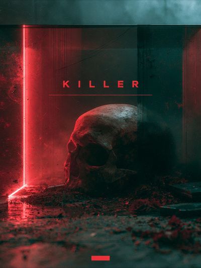 Killer Horror Typography Poster.