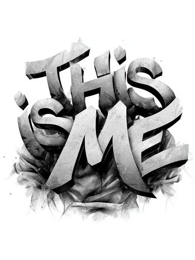 This Is Me Typography Poster.