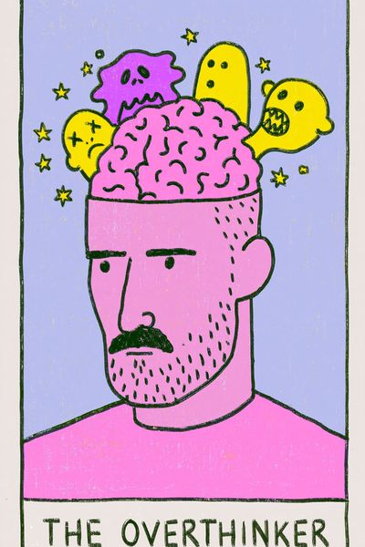 The Overthinker Typography Poster.