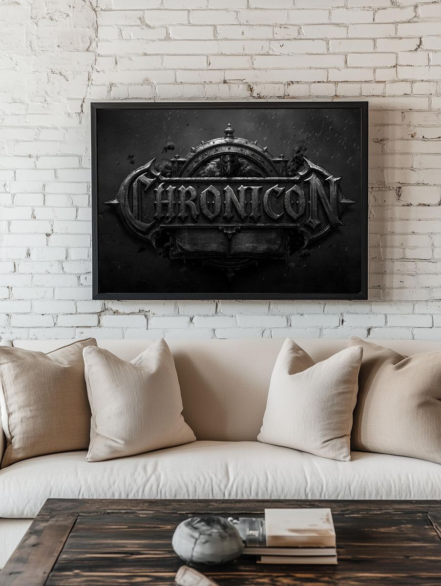 Chronicon Gothic Typography Poster. room preview