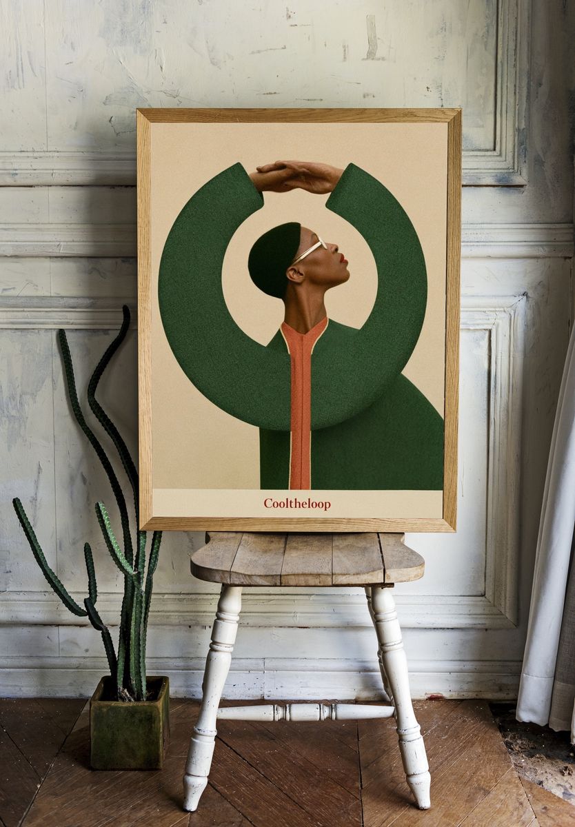 Cooltheloop Typography Poster. — room view 1