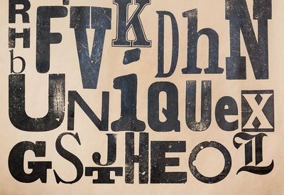 Free letters typography wood image. poster