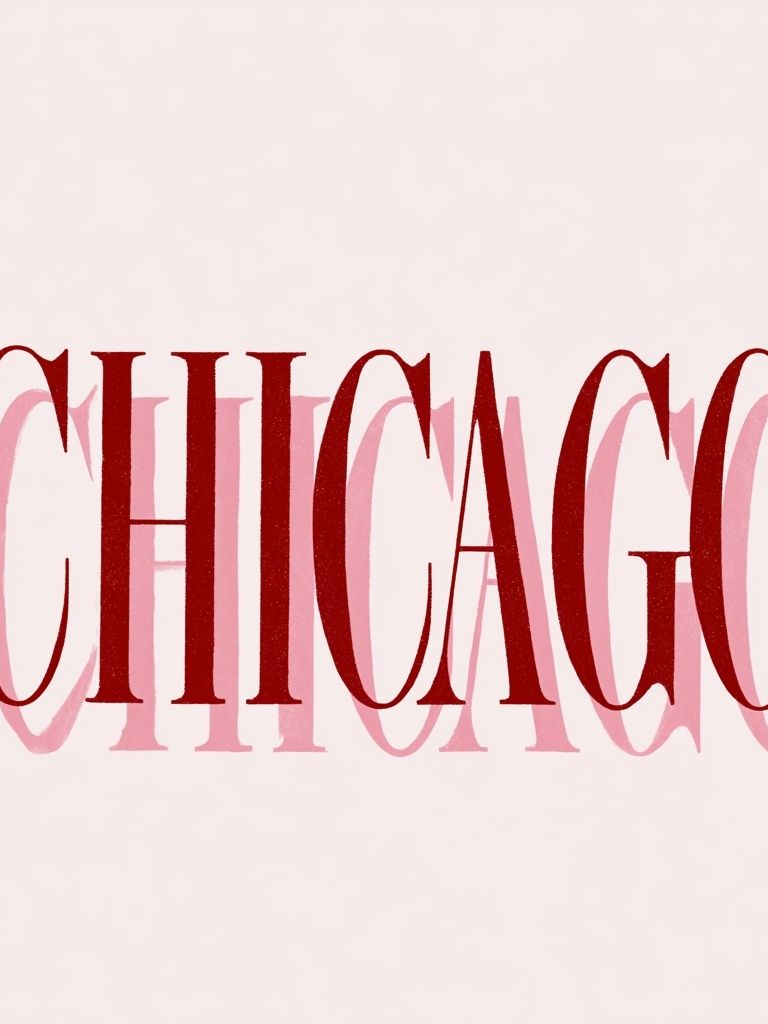 Chicago Typography Poster. poster detail
