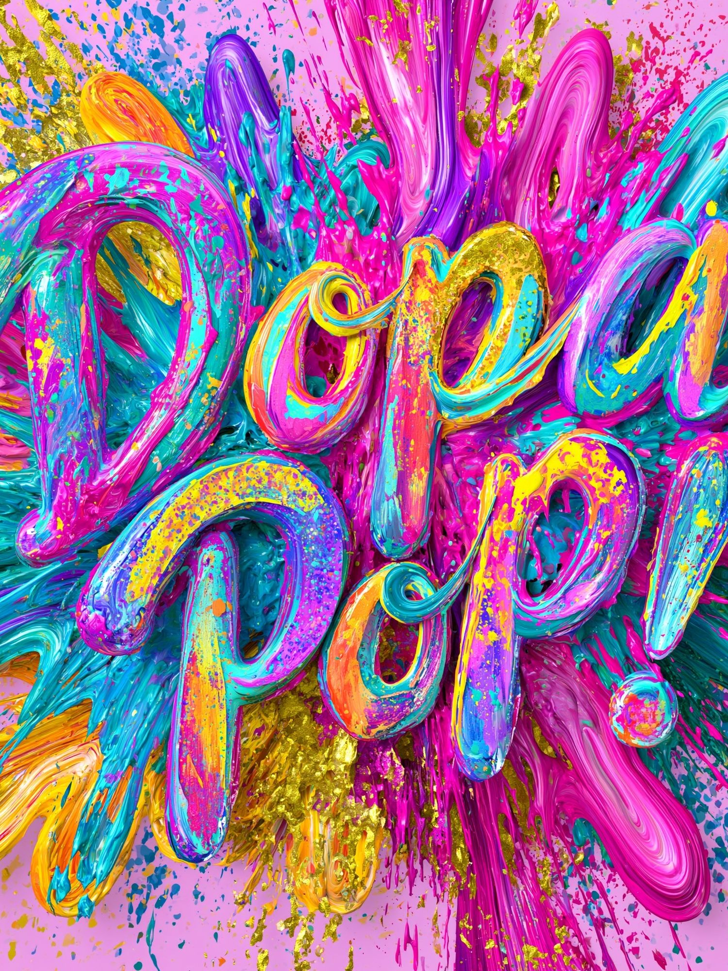 Dream Big Typography Poster. poster — typography art
