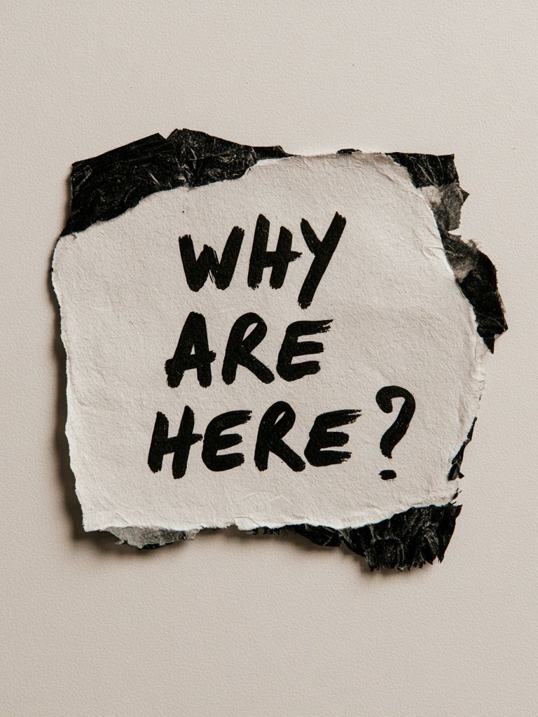 Why Are Here Typography Poster. poster — typography art