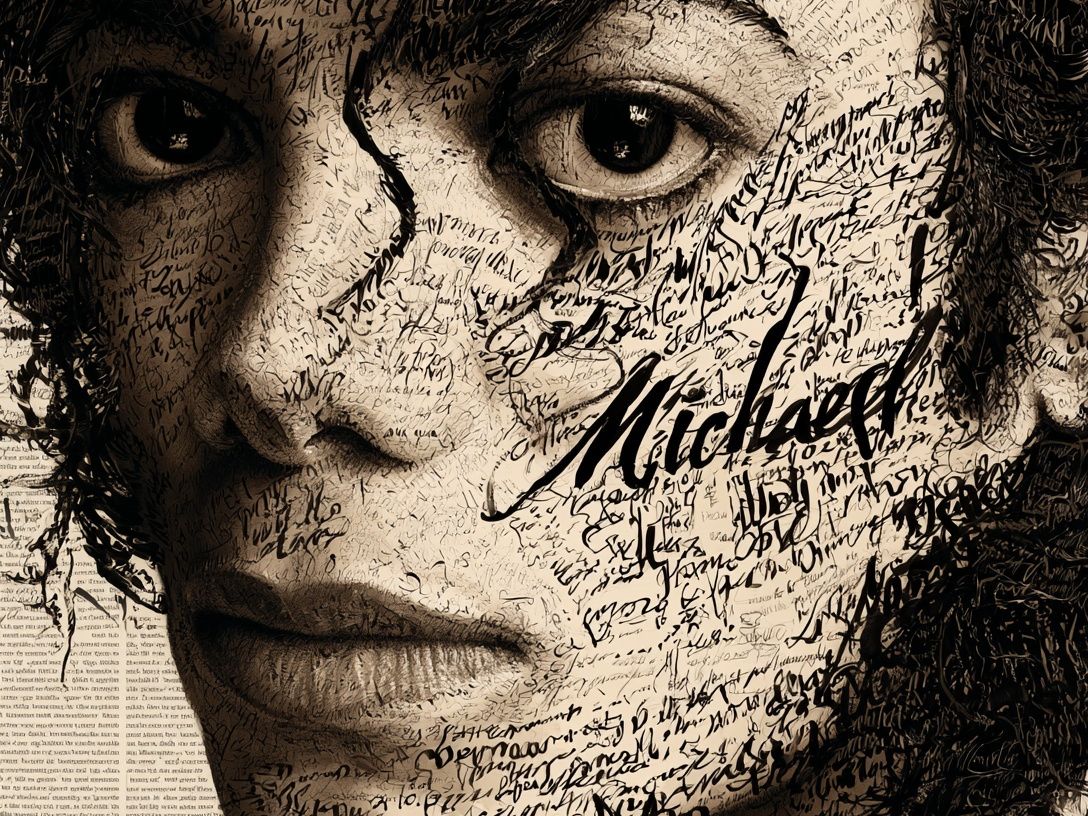 Michael Jackson Typography Portrait Poster. poster detail