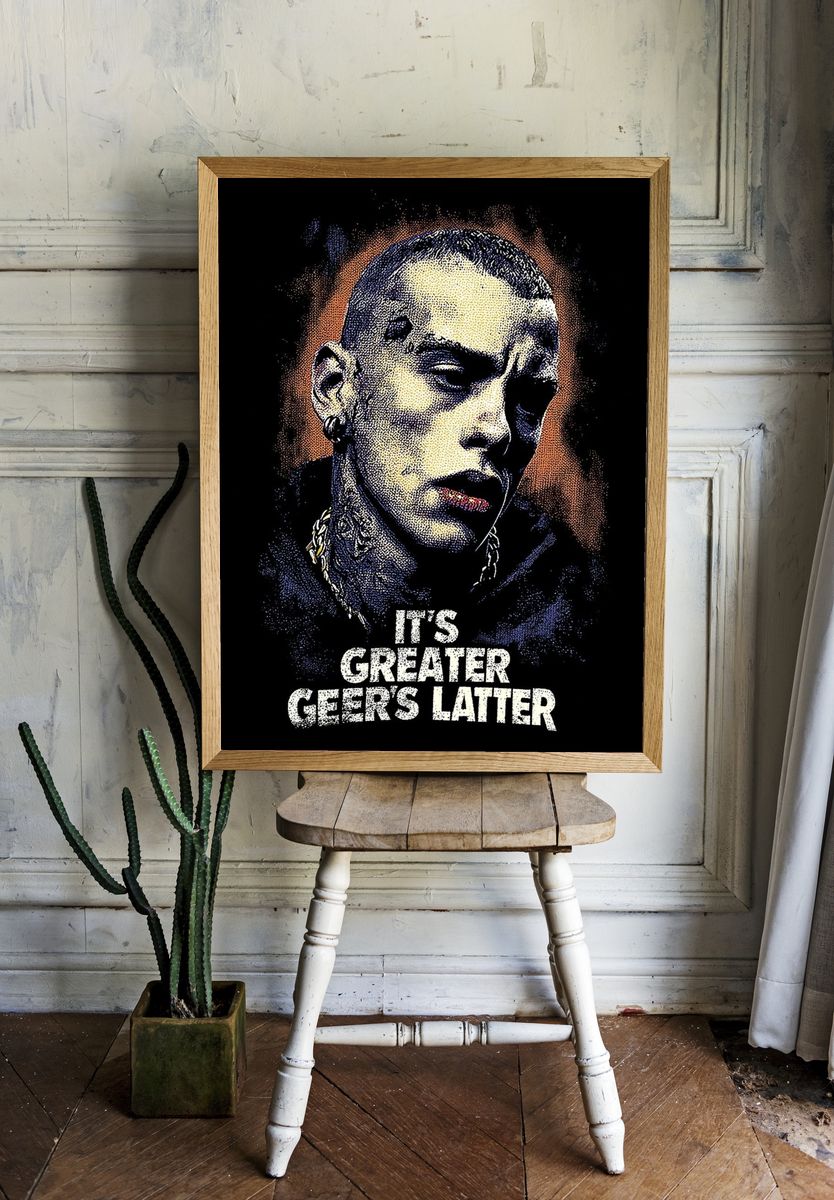 Xxxtentacion Typography Poster. room preview