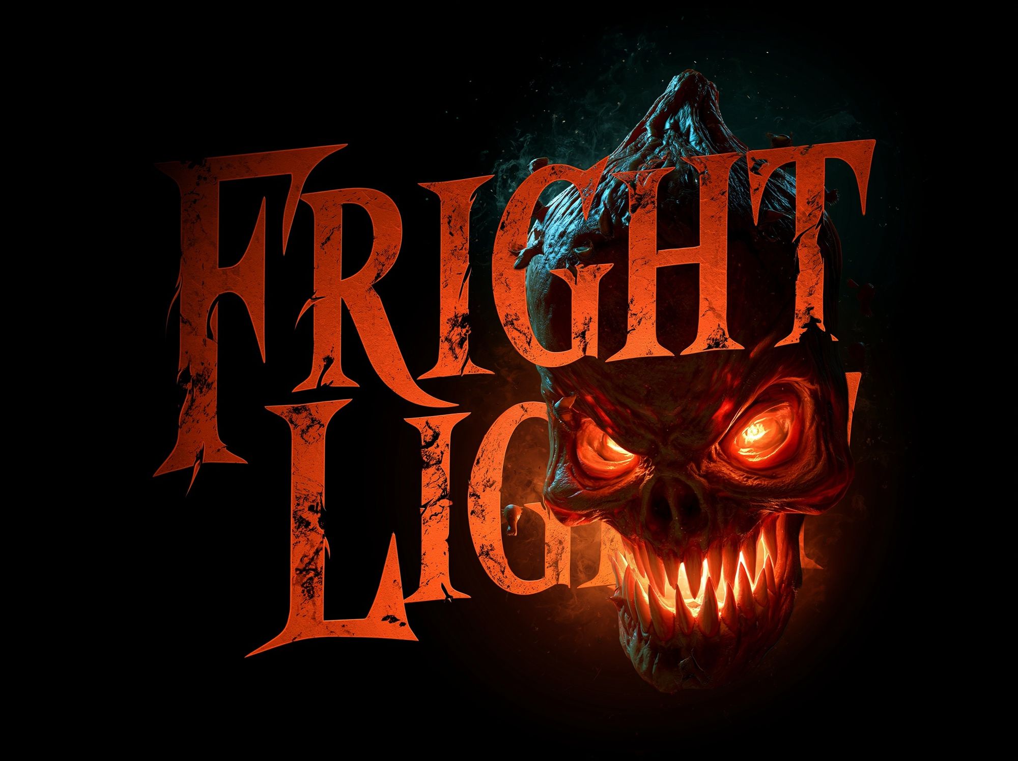 Fright Horror Typography Poster. poster — typography art