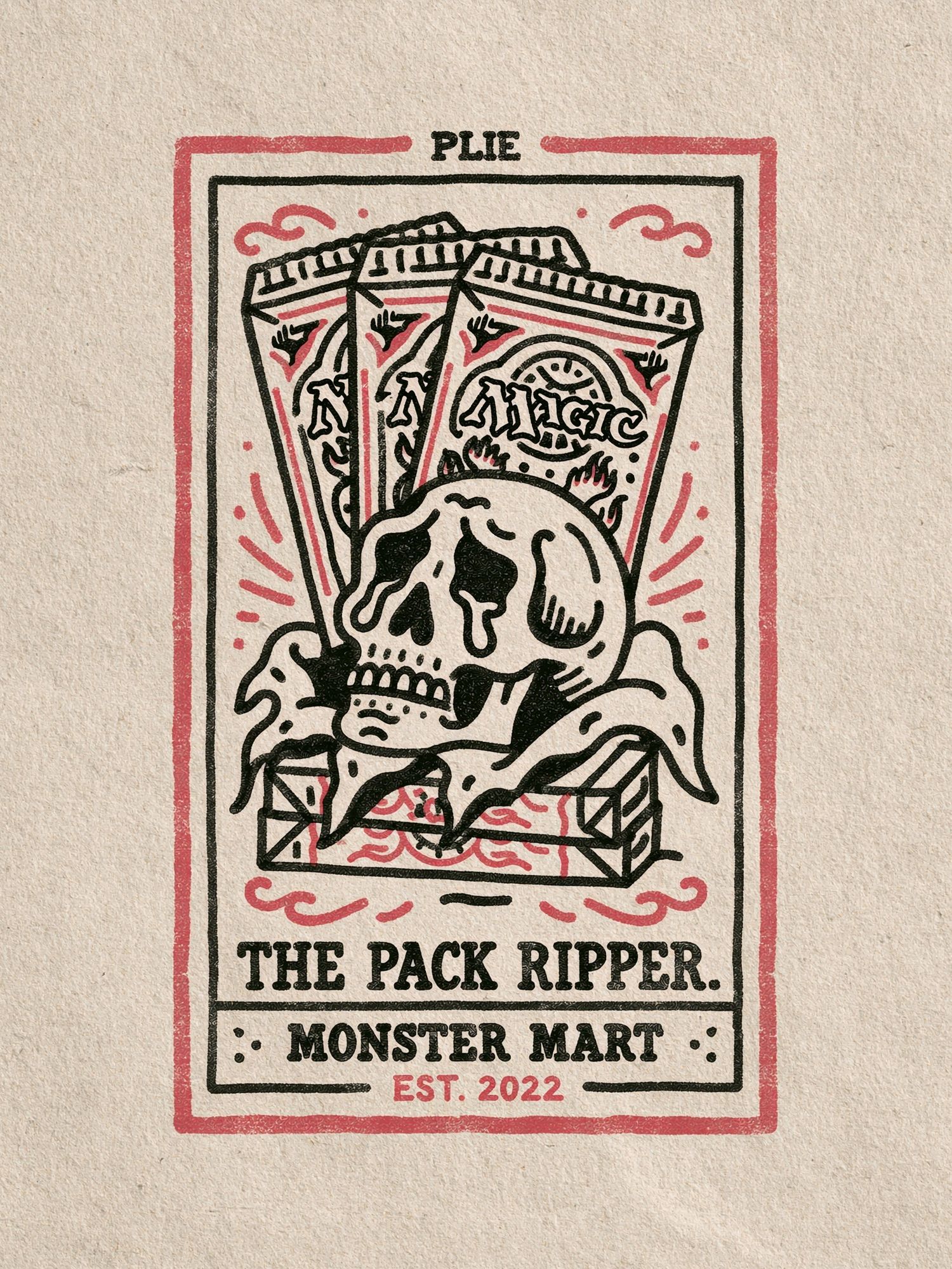 Monster Mart Pack Ripper Typography Poster. poster detail