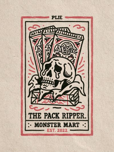 Monster Mart Pack Ripper Typography Poster.