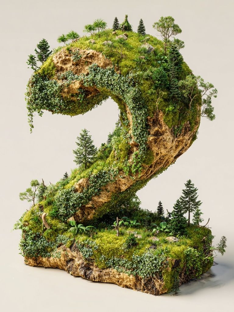 Mossy Forest Number 2 Print. poster — typography art