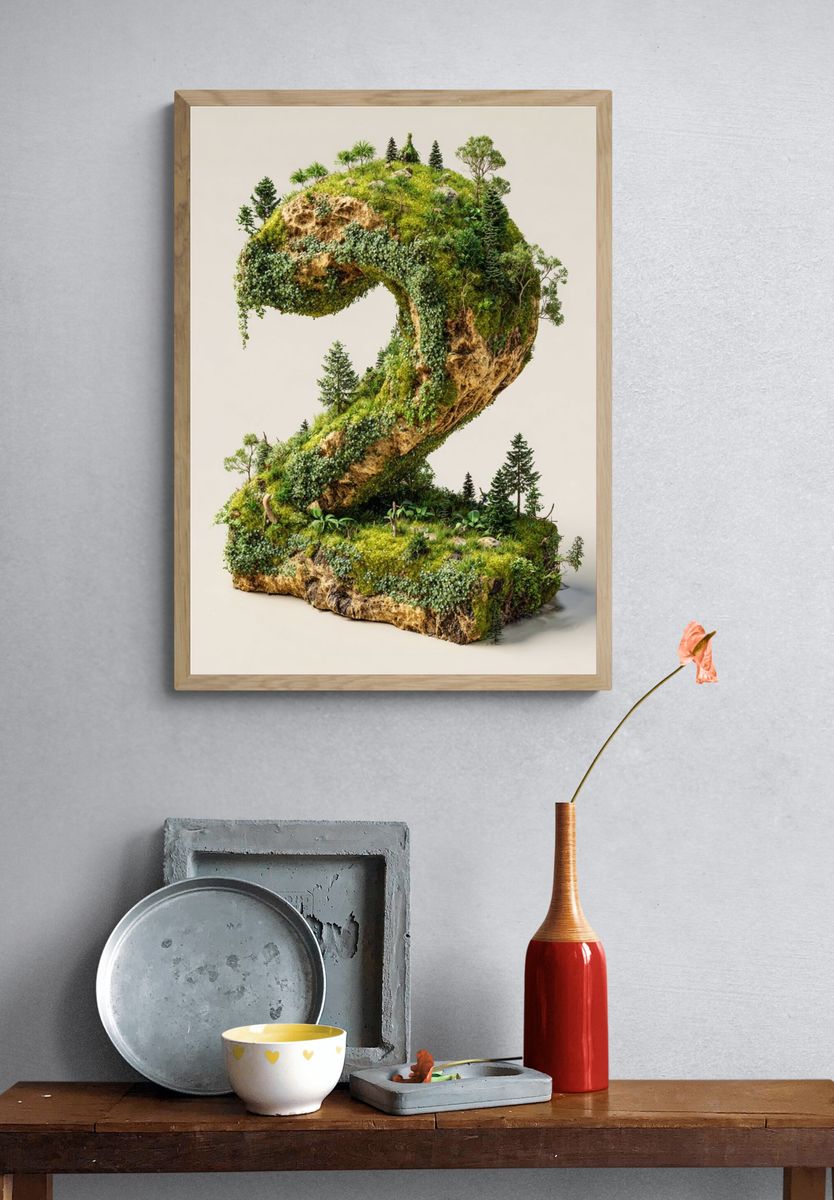 Mossy Forest Number 2 Print. — room view 3