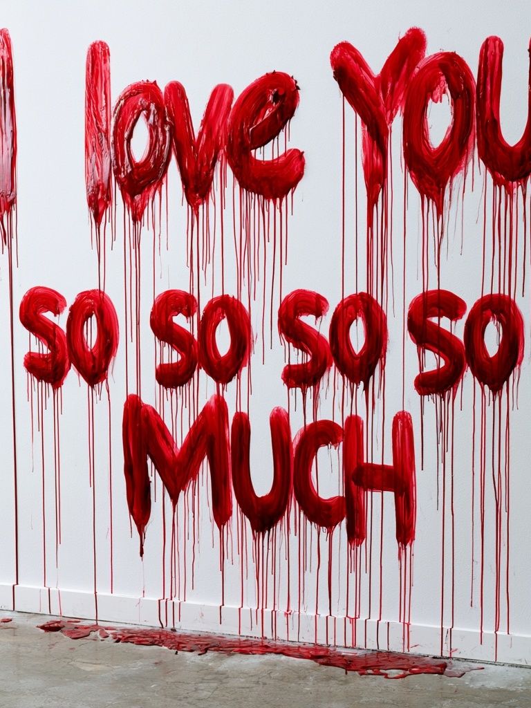 I Love You So Much Typography Print. poster detail