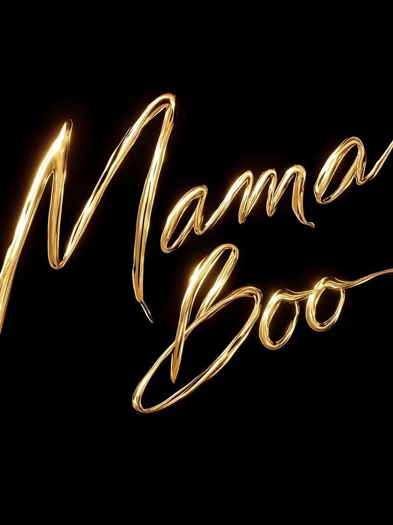 Mama Boo Typography Poster. poster — typography art