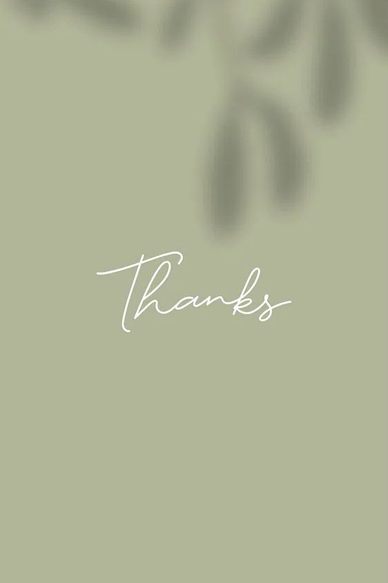 Thanks green background mobile wallpaper. poster — typography art