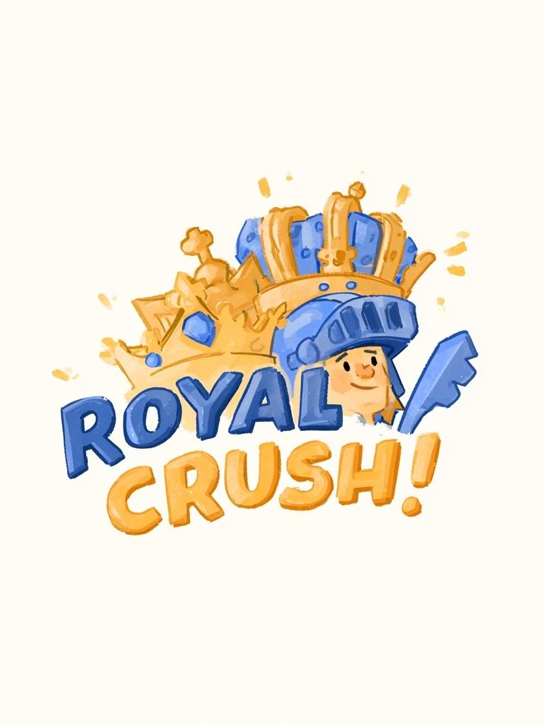 Royal Rush Game Typography Poster. poster — typography art