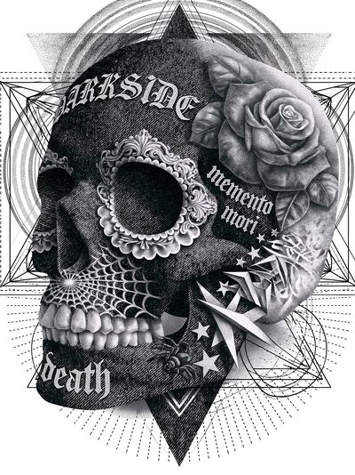 Darkside Gothic Typography Poster.