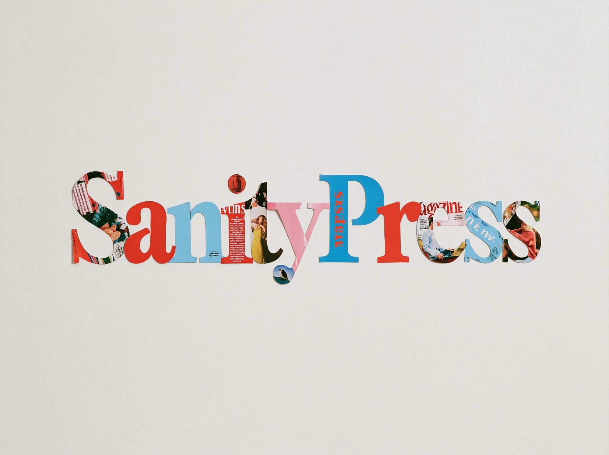 Sanity Press Typography Poster. poster — typography art