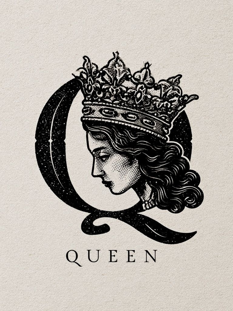 Queen Typography Poster. poster detail