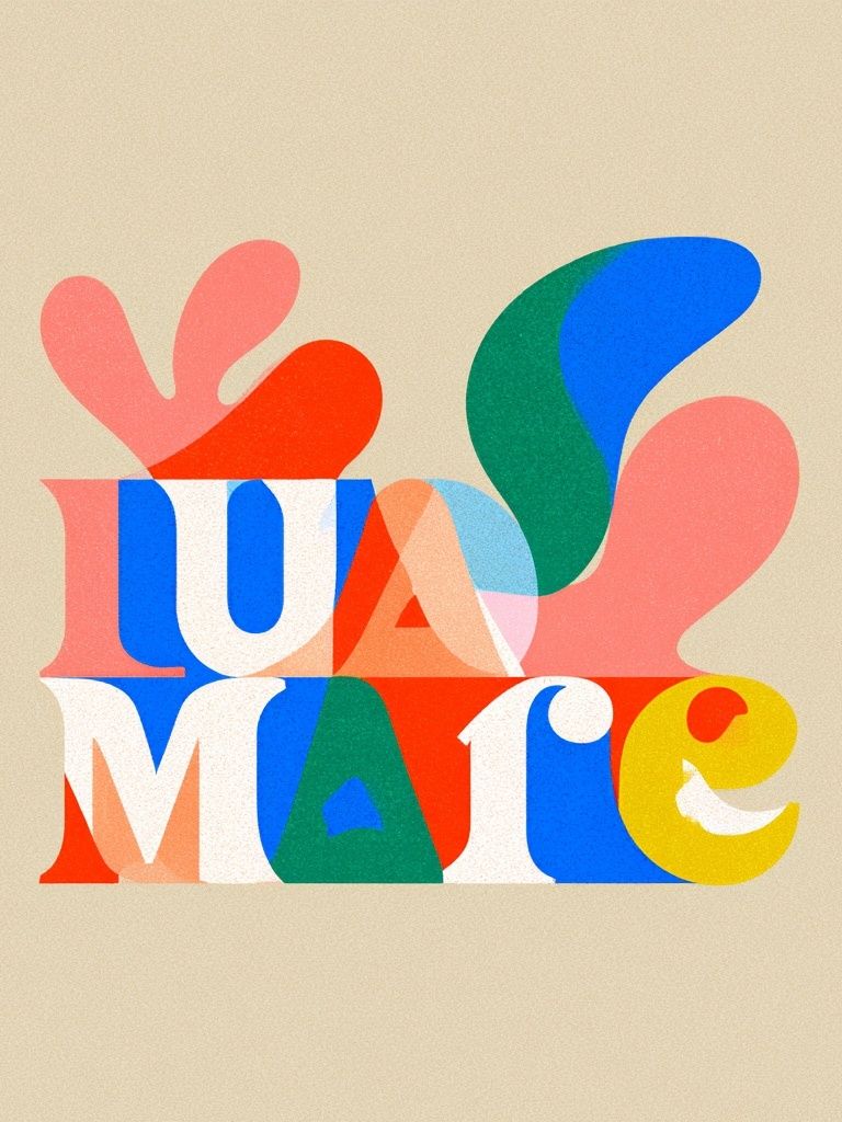 LUMATE Typography Poster. poster — typography art