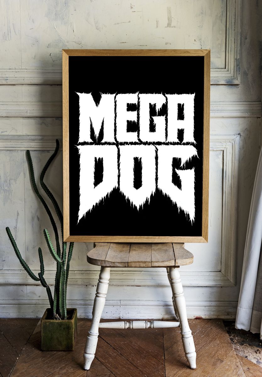 Meth Doom Typography Poster. room preview
