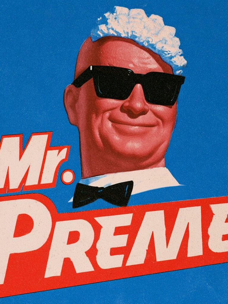 Mr. Preme Retro Typography Poster. poster — typography art