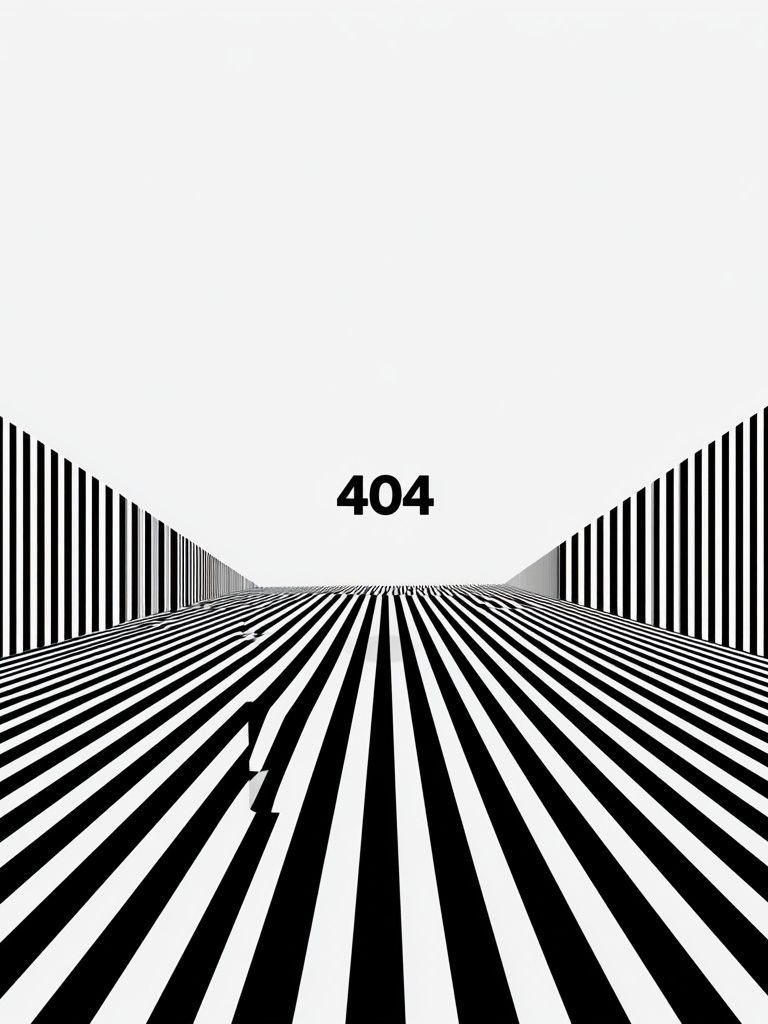 404 Optical Illusion Poster. poster detail