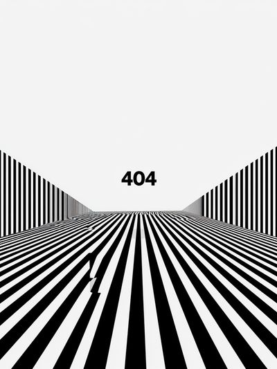 404 Optical Illusion Poster.