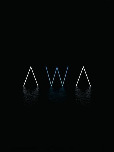 Minimal Neon AWA Poster.