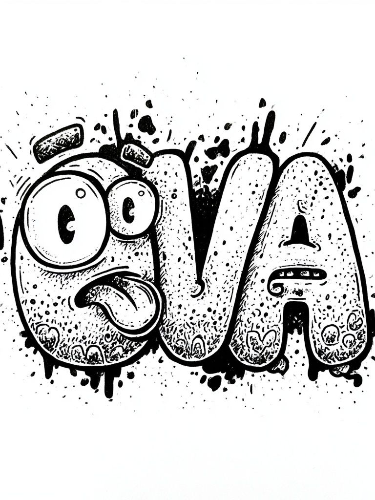 Ova Graffiti Typography Poster. poster — typography art