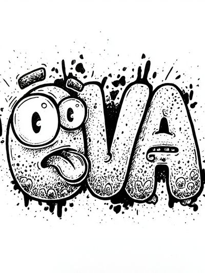 Ova Graffiti Typography Poster.