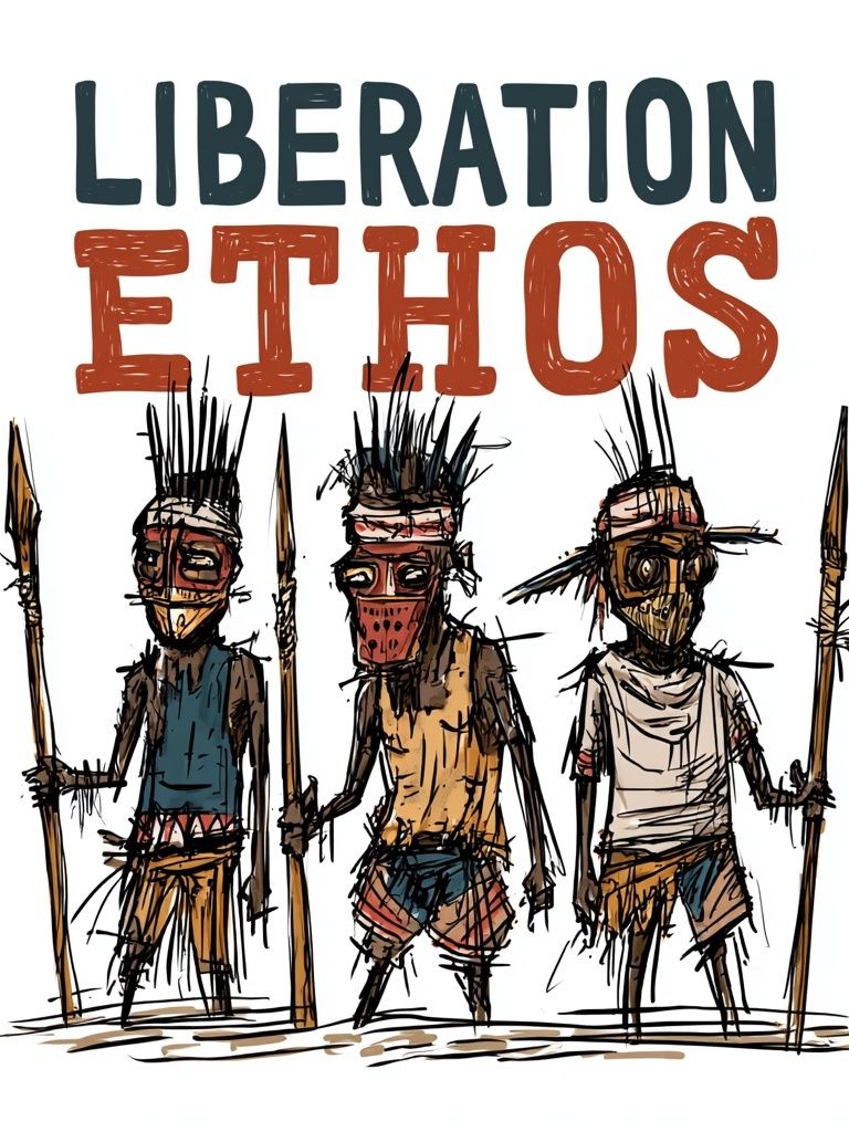Liberation Ethos Typography Poster. poster — typography art