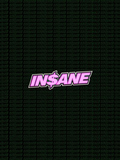 INSANE Typography Poster. poster print