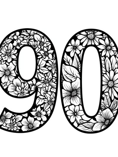 Floral 90 Poster.