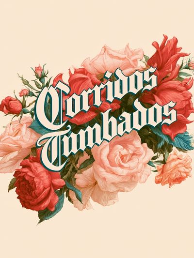 Floral Cornudos Typography Poster.