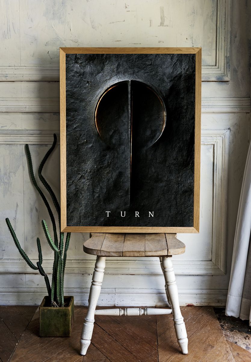 Turn Typography Poster. room preview